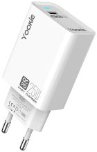Carregador de Parede Yookie KI58 25W USB-C Bivolt 50-60HZ - Branco
