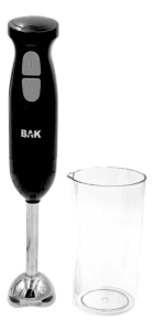 Mixer Inox Triturador Batedor Compacto Resistente 300w Cor Preto