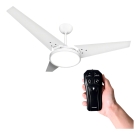 Ventilador Teto Branco Led 6500k + Controle Beltempo Diâmetro 1.17 m Material das pás MDF Quantidade de pás 3
