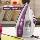 Ferro À Vapor Black E Decker 1200W Branco/Roxo FX1000