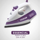 Ferro À Vapor Black E Decker 1200W Branco/Roxo FX1000