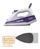 Ferro À Vapor Black E Decker 1200W Branco/Roxo FX1000