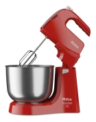 Batedeira Crome Base Inox Turbo Duo Mixer Vm Philco Cor Vermelho Frequência 60Hz