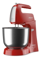 Batedeira Crome Base Inox Turbo Duo Mixer Vm Philco Cor Vermelho Frequência 60Hz