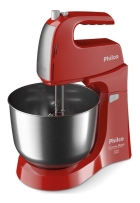 Batedeira Crome Base Inox Turbo Duo Mixer Vm Philco Cor Vermelho Frequência 60Hz