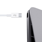 Cabo USB-C Elg Tcusbe Injetado Em PVC 3.4A 15W (1.25 Metros) Branco
