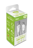 Cabo USB-C Elg Tcusbe Injetado Em PVC 3.4A 15W (1.25 Metros) Branco