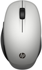 Mouse HP 300 Dual Mode 6CR72AA 3600DPI - Prata (Sem Fio - Bluetooth)
