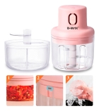 Mini Processador De Alimentos Recarregável Com Usb