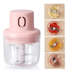 Mini Processador De Alimentos Recarregável Com Usb