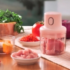 Mini Processador De Alimentos Recarregável Com Usb