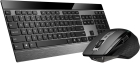 Teclado e Mouse Sem Fio Rapoo 9900M Bluetooth e 2.4G (Ingles)