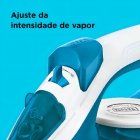 Ferro De Passar A Vapor Com Base Antiaderente Fx2100 Cor Azul E Branco