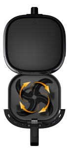 Fritadeira Airfryer Conec. Philips Walita Preta 1400w Ri9255