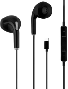 Fone de Ouvido com Fio Yookie XP206 USB-C - Preto