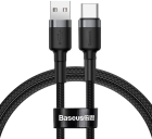 Cabo USB-A para USB-C Baseus Cafule CATKLF-BG1 (1 Metro) - Gray/Black