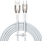 Cabo USB-A para USB-C Baseus Glimmer Series CADH000602 100W (2 Metros) - Branco