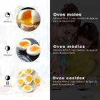 Cozedor Elétrico Ovos, Legumes E Mais 2 Andares Até 14 Ovos Cor Amarelo