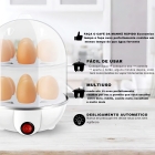 Cozedor Elétrico Ovos, Legumes E Mais 2 Andares Até 14 Ovos Cor Amarelo