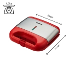 Sanduicheira Grill Antiaderente Inox Ams 500 Red