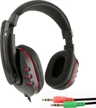 Headset Gaming Kolke com Microfone KMIG-100 Jack 3.5 Vermelho/Preto