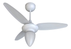 Ventilador De Teto Com 3 Pás Wind Ventisol Estrutura Branco Pás Branco