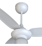 Ventilador De Teto Com 3 Pás Wind Ventisol Estrutura Branco Pás Branco