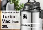 Aspirador P&oacute; e &Aacute;gua GRADIENTE PGAC200 Inox com Soprador 20 Litros 1200W