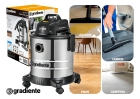 Aspirador P&oacute; e &Aacute;gua GRADIENTE PGAC200 Inox com Soprador 20 Litros 1200W