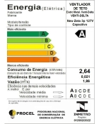Ventilador De Teto New Zeta 3 Pás Branco/mogno