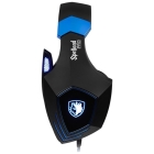 Fone Headset Gamer Sades Spellond Pro Audio BY Bongiovi DPS - Preto/Azul