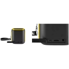 Caixa de Som Pulse Mini Preto/Amarelo - SP238