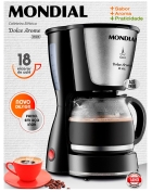 Cafeteira Eletrica Mondial Dolce Arome Termica C-30 18 Xicaras Preto - 110V