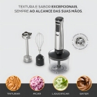 Mixer 3 Em 1 Wap Wm1 Processador Elétrico Portátil Inox Cor Preto