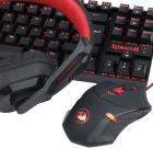 Teclado Redragon + Mouse + Fone + Mouse Pad K552-BB-1 Preto/Vermelho