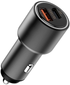 Carregador Veicular Wiwu PC100 38W USB-C + QC3.0 - Preto