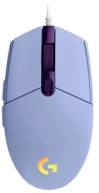 Mouse Gaming Logitech G203 com Fio 910-005852- Lilas