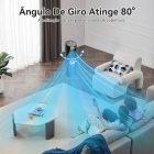 Ventilador Torre De Mesa Portátil Com Oscilação 70° Estrutura Preto Pás Preto Diâmetro 11 Cm Material Das Pás Plástico Quantidade De Pás 0