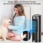 Ventilador Torre De Mesa Portátil Com Oscilação 70° Estrutura Preto Pás Preto Diâmetro 11 Cm Material Das Pás Plástico Quantidade De Pás 0