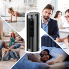 Ventilador Torre De Mesa Portátil Com Oscilação 70° Estrutura Preto Pás Preto Diâmetro 11 Cm Material Das Pás Plástico Quantidade De Pás 0