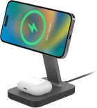 Carregador Sem Fio Magnetico Mophie Snap+ Charging Stand & Pad - Preto