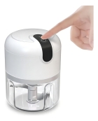 Knup mini processador de alimentos usb recarregavel cor branco