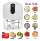 Knup mini processador de alimentos usb recarregavel cor branco