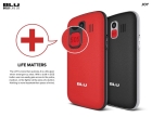 Celular Blu Joy J012 Dual Sim 2G Tela 2.4" Radio FM com Antena Embutida - Red