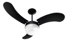 Ventilador De Teto Venti-Delta New Montana 3 Pás MDF 92cm Preto 220 V