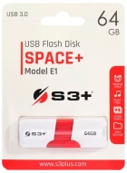 Pendrive S3+ Space+ Model E1 3.0 64GB S3PD3003064BK - USB