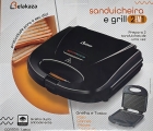 Sanduicheira Grill 2 Em 1 Lanche Chapa Tostequeira Elétrica Misteira Belakaza 800w Cor Preto