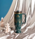 Caneca Termica com Canudo Stanley The Quencher H2.0 Deco Collection 10-10824-189 (1.18L)