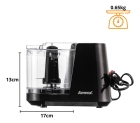 Mini Processador De Alimentos 100w Apr 1001 Black Amvox
