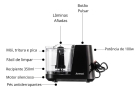 Mini Processador De Alimentos 100w Apr 1001 Black Amvox